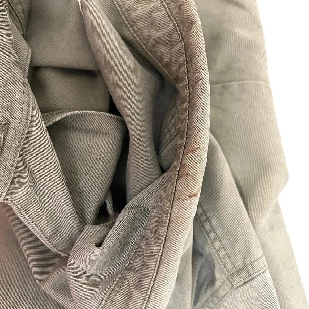 LL Bean Womens Utility Field Chore Barn Jacket Olive Green Y2K Unlined Size‎ 22W - Picture 5 of 9